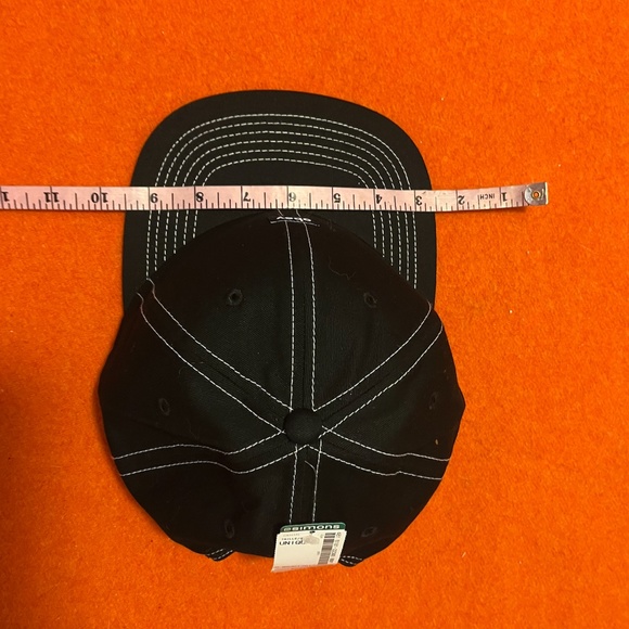 Obey black 100% cotton small logo topstitched cap NWT - Picture 7 of 8